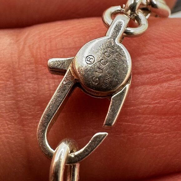 ~20” Authentic Gucci Interlocking necklace in sterling silver! - Picture 5 of 12